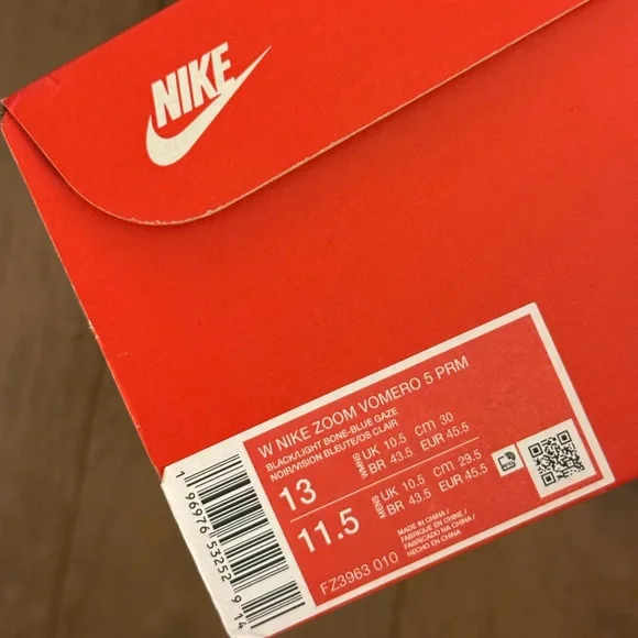 NIKE MEN’S AIR ZOOM VOMERO 5 'BLUE GAZE TOTAL ORANGE' - Picture 15 of 15